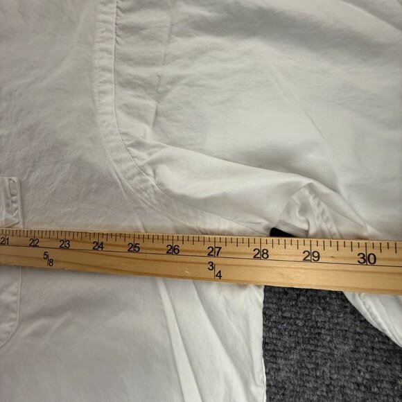 Gitman Bros Pinpoint Button-Down All Cotton 18.5 35 Oxford TTX White Shirt Solid - Picture 10 of 16